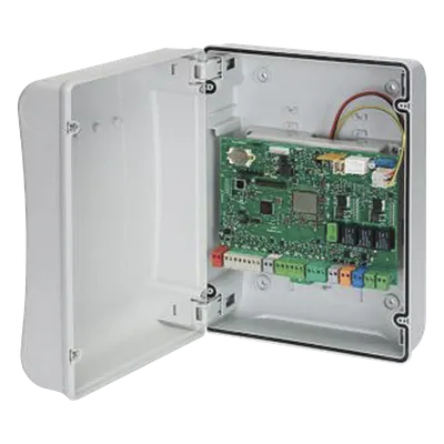 Cuadro de mando / Control de automatización residencial / Alimentación 115V / Comunicación RS-485 / Protección integrada