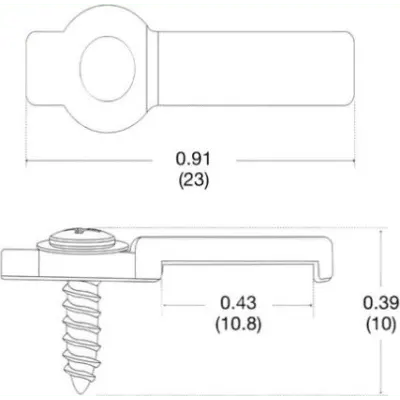 Clip de Montaje Superficial / 10 mm (0.394 in) / Paquete de 20 / Tira LED Tunable White / RadioRA 3 / HomeWorks QSX