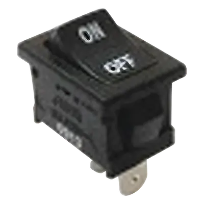 Interruptor Basculante / SPST Off-(On) / 11A / 125 Vca / Conexión Rápida 4.8 mm / Panel / Poliamida