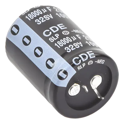Capacitor / 18000µF / 25V / Para Fuentes RS12A y RS20A / Diseño Compacto