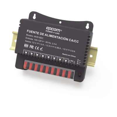 Fuente de poder EPCOM POWERLINE NV-815-DC de 8 canales ajustables