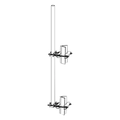 Mástil de Montaje Lateral / 1.9" (48.26 mm) / 6' (1.82 m) / Acero Galvanizado / Torres Super Titan Secciones 1-21
