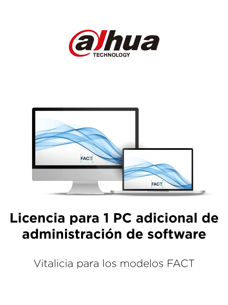 DAHUA TITANIUM - Licencia para 1 PC adicional de administración de software / Vitalicia para los modelos FACT
