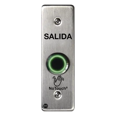 Interruptor IR sin contacto / Acero inoxidable 304 / Montaje delgado 4.5 x 4.5 x 0.26 pulgadas / Salida relé ajustable 0.5-20 s / Contacto seco tipo C