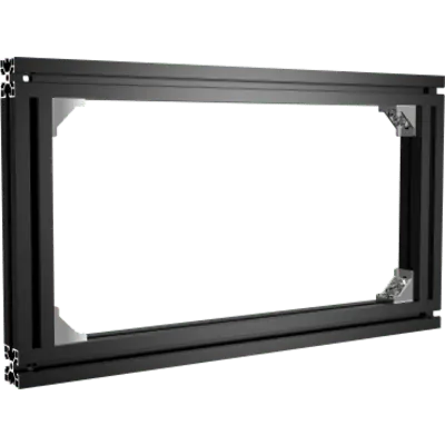 Soporte Modular 1x1 / Compatible con DS-D40W-2F / Negro / Pintura Electroestática / Instalación Rápida / Ligero y Delgado
