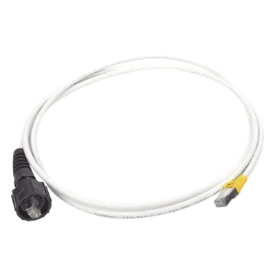 Patch Cord Industrial Reforzado / Cat6A Blindado S/FTP / IP66/IP67 / CM/LS0H / 2.13 m (7 ft)
