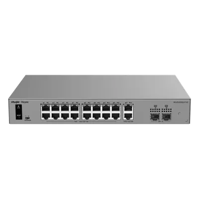 Switch Smart Cloud PoE+ / 20 Puertos Gigabit / 16 Puertos PoE+ 250 W / 2 SFP 1G / Switching 40 Gbps / Forwarding 29.76 Mpps / Protección 6 kV / Gestión Cloud