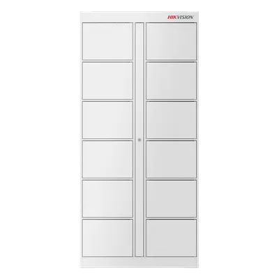 Locker de expansión Hikvision DS-KLB2-12 con 12 compartimentos