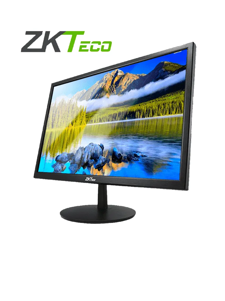 ZKTECO ZD192KSB - Monitor LED HD de 19 pulgadas / Operación 24/7 Ideal para Seguridad/ Resolución 1440 x 900 / 1 Entrada de video HDMI y 1 VGA / Ángulo de Visión Horizontal 170° / Soporte VESA / Incluye Cable HDMI / Sin Altavoces