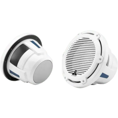 Subwoofer Náutico JL Audio M6 / 10" (254 mm) / Rejilla Clásica Blanca / 250 W RMS / 4 Ω / Cono de Polipropileno Relleno de Mica / Deflector Infinito o Recinto Cerrado / Amplificador Recomendado 75-250 W RMS
