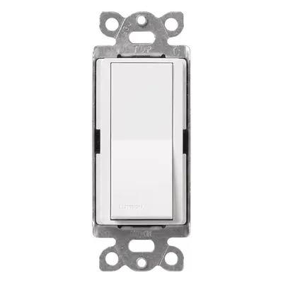 Interruptor de Paso 3 Vías / 120/277 V / 15 A / Iluminación y Motores / Paleta Grande / Blanco