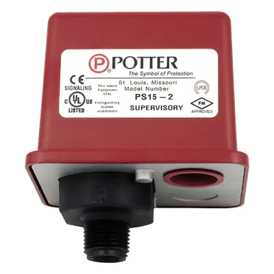 Supervisor de Presión POTTER PS252 con Doble Contacto y Ajuste Sin Herramientas