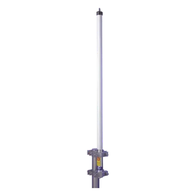 Antena Base UHF / 406-430 MHz / Fibra de Vidrio / 9 dB de Ganancia / Resistencia Viento 241 km/h (149.7 mph) / Serie HD Climas Extremos