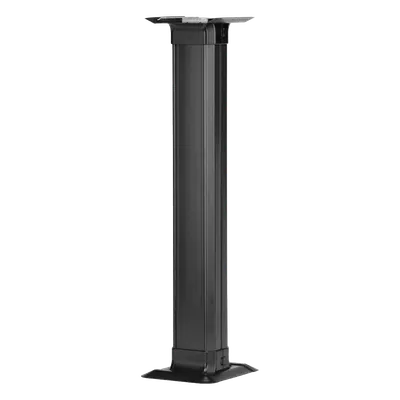 Accesorio de Conexión a Mesa / Canaleta de Piso 4 Vías / PVC Rígido / Carga 907 kg / Área 45.11 in² / ADA / Negro