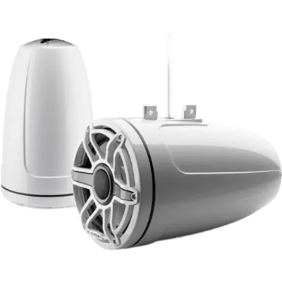 Par de Bocinas Cerradas para Torre / Coaxial 8.8" (224 mm) / 125 W RMS / Impedancia 4 Ω / Respuesta 38 Hz-20 kHz / Tweeter Cúpula de Seda 32 mm (1.25") / Cono Polipropileno con Mica / Rejilla Deportiva Blanca / Cable 16 AWG 3 m (10 