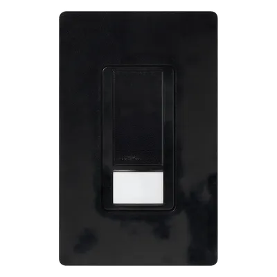Switch con sensor de ocupación PIR / 5 A iluminación, 3 A ventilador / 120 V / unipolar o 3 vías / tecnología XCT / cobertura 81 m² / satinado Midnight