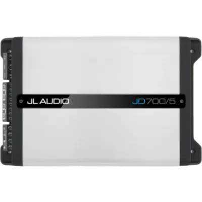 Amplificador de Sistema para Coche / 5 Canales / 700 W / Clase D / 4 x 75 W RMS + 1 x 180 W RMS a 4 Ω / 4 x 100 W RMS + 1 x 300 W RMS a 2 Ω / Filtros Paso Alto, Paso Bajo y Paso de Banda / Refuerzo de Graves / Control de Nivel Remoto Opcional 