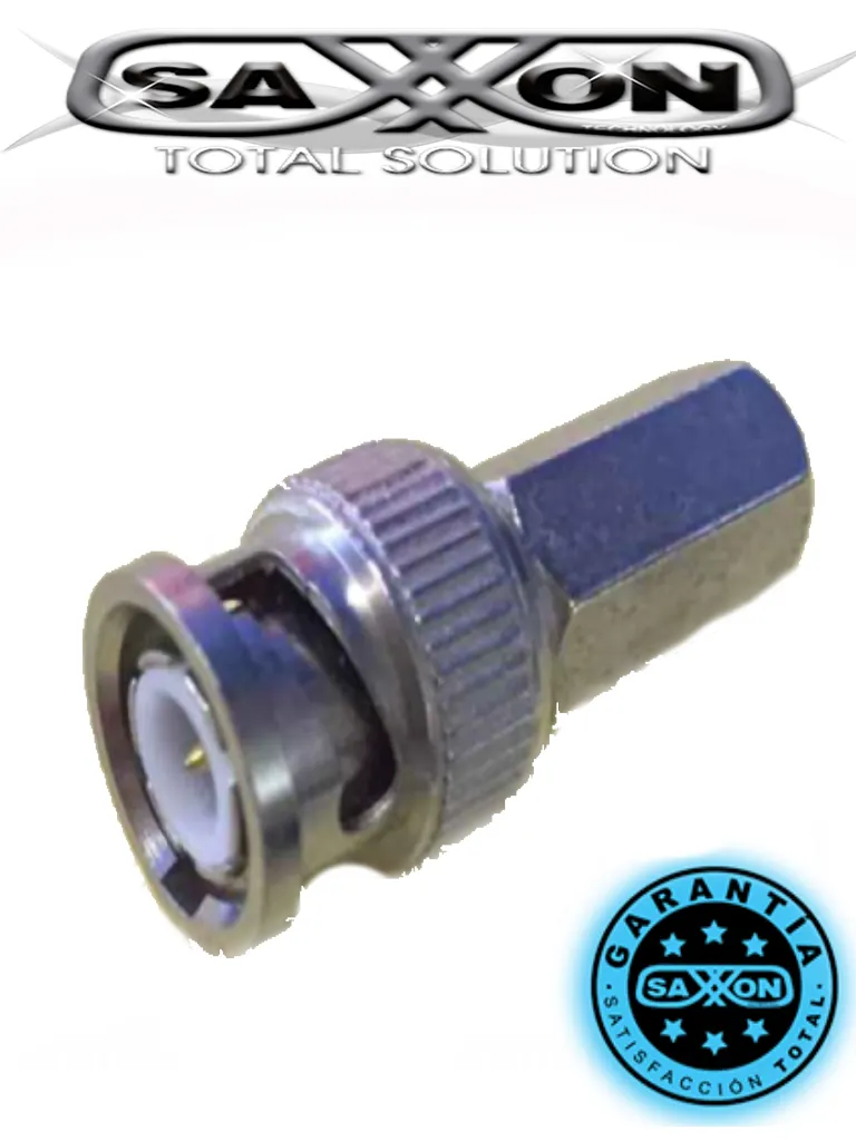 Conectores BNC macho SAXXON PSUBR10RG59 para cable siamés