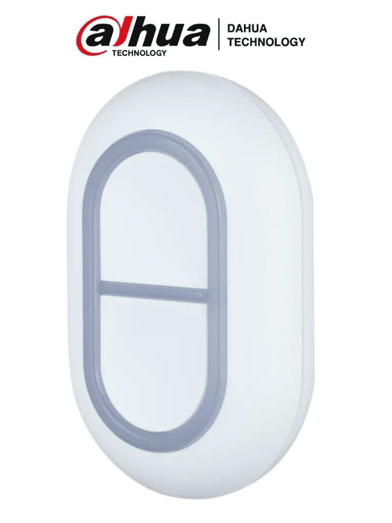 DAHUA DHI-ARD822-W2 - Botón de pánico (doble) inalámbrico, Led indicador de estado (verde), Alarma de batería baja, App DMSS, Frecuencia 433 MHz, Tecnología: AirShield, Compatible con HUB 1.0 y HUB 2.0