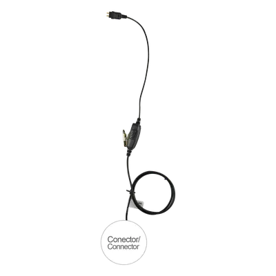 Micrófono de 1 Cable / Serie LOC / Compatible ICOM IC-F4003/4013/2000/4021/4031/4103/4210/4230 / Cables Reforzados con Kevlar / Conector 5 lb