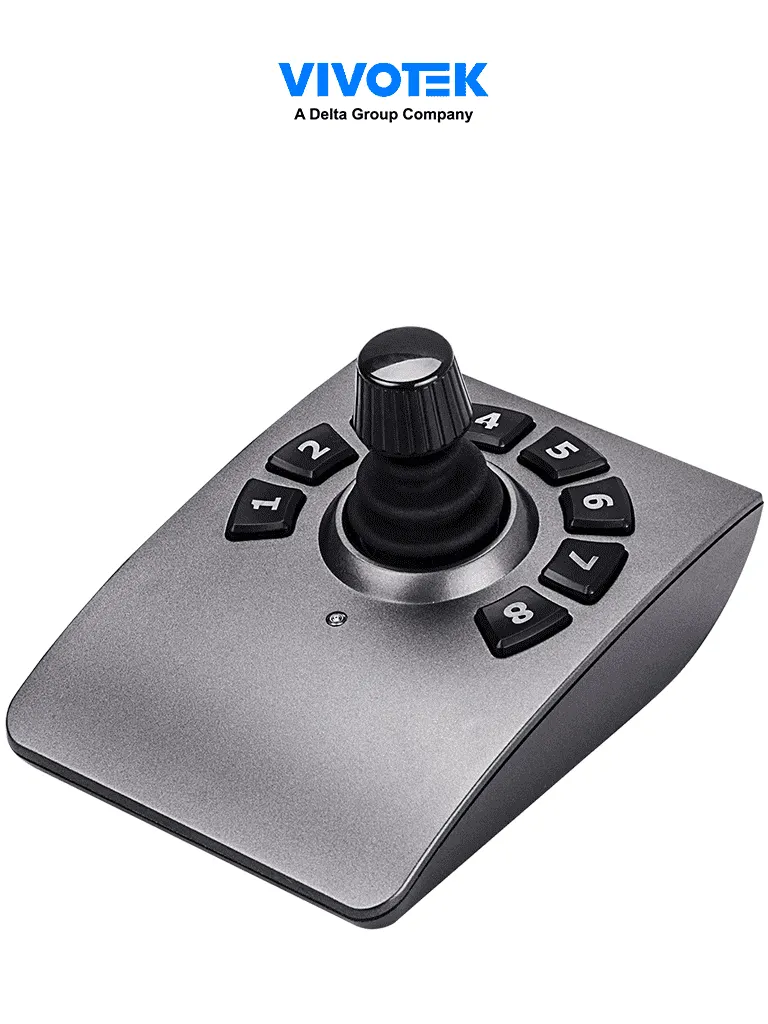 VIVOTEK AJ-001 - Control de palanca joystick para NVR, PTZ y Software VAST 2, VSS VIVOTEK con 8 teclas y conector USB