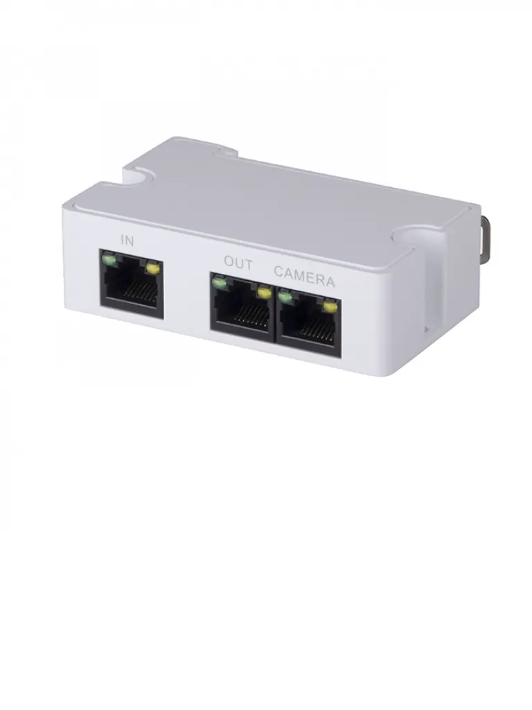 Extensor PoE Dahua PFT1300 con 2 puertos y alcance en cascada de 300 m