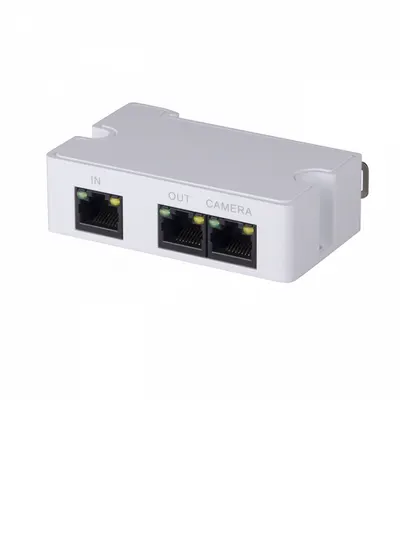 Extensor PoE Dahua PFT1300 con 2 puertos y alcance en cascada de 300 m