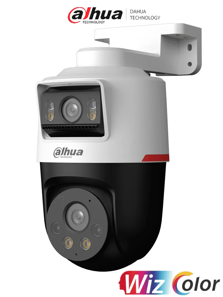 Cámara IP dual PT DAHUA DH-IPC-PTS2249B-E2-S-PV-PRO con WizColor