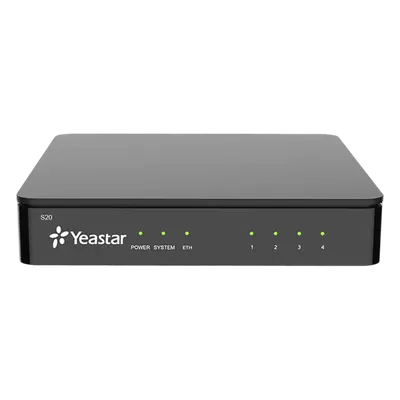 Conmutador IP SIP / 20 extensiones / 10 llamadas simultáneas / 2 puertos FXO analógicos