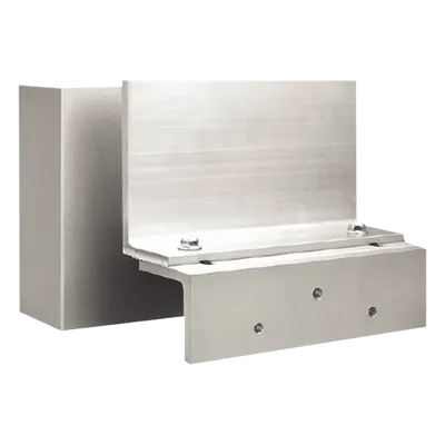 Montaje tipo ZL / Aluminio anodizado / 1200 lbs / Puertas exteriores