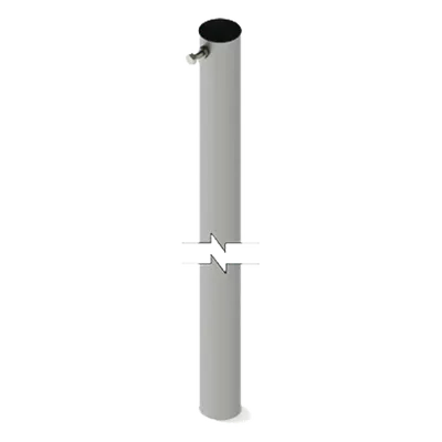 Sección de Mástil Telescópico Ligero / 3 m (9.84 ft) / 1" Diámetro / Calibre 20 / Acero Galvanizado