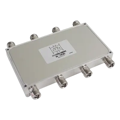 Combinador híbrido / 4x4 / 694-2700 MHz / 150 W / -161 dBc PIM / IP64 / Conectores 4.3-10
