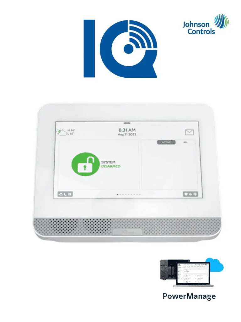 Panel de alarma QOLSYS IQ4 HUB IQPH391 con pantalla de 7 pulgadas