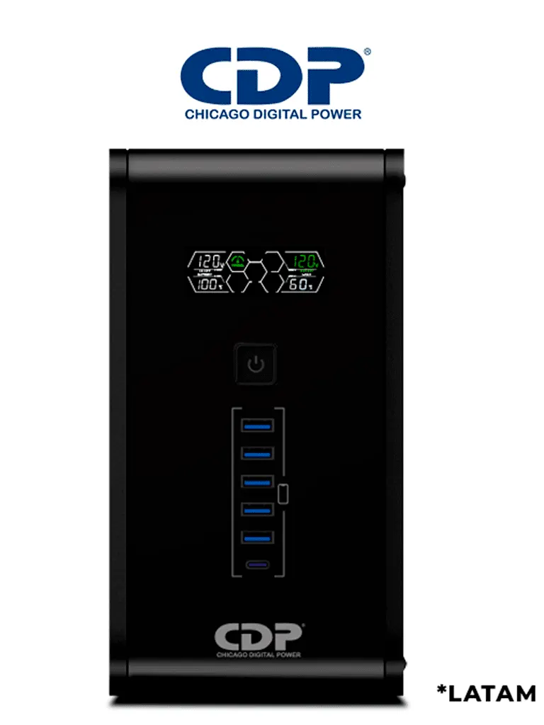 No Break CDP R-Smart2010 de 2000VA con pantalla LCD