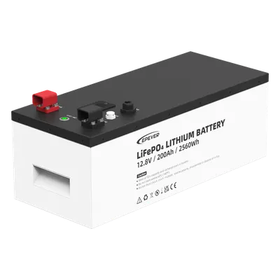 Batería de Litio LiFePO4 / 12.8 Vcc / 200 Ah / 2.56 kWh / LCD Local / Serie 4 Unidades