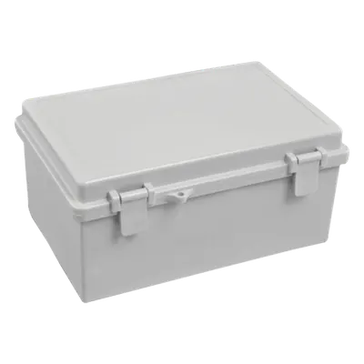 Gabinete Plástico para Exterior (IP65) de 150 x 220 x 105 mm Cierre por Broche. 
