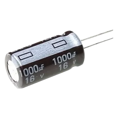 Capacitor Electrolítico de Aluminio / 1000 µF / 16 Vcc / Radial / 105 °C / 10 x 15 mm