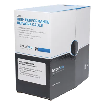 Cable UTP Cat6+ LINKEDPRO PRO-CAT-6-PLUS-V2 de 305 m para redes