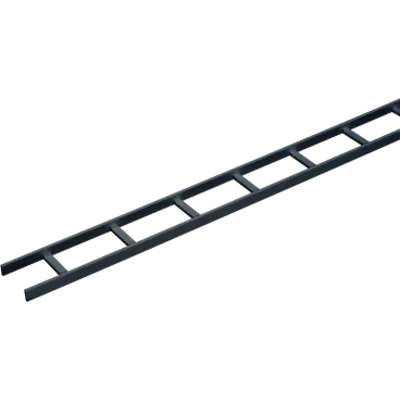 Charola Tipo Escalerilla / 18 in (457.2 mm) Ancho / Travesaños 9 in (229 mm) / Tramo 10 ft (3.05 m) / Acero Calibre 16 / Color Negro
