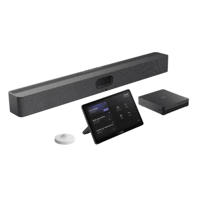 Sistema de Videoconferencia / Intel Ultra5 125H con NPU / Triple Cámara 50 MP / Zoom 8x / Pantalla Táctil 11.6' / Compartición 4K / Detección Ocupación / Microsoft Teams Rooms