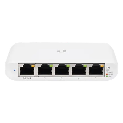 Switch administrable Ubiquiti USW-FLEX-MINI de 5 puertos Gigabit