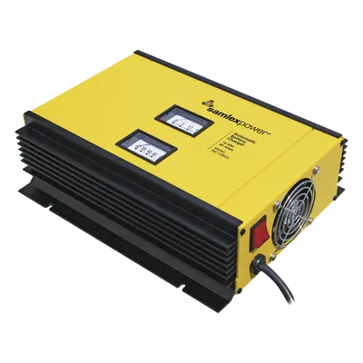 Cargador de Baterías / 12 V / 80 A / 2 Bancos Simultáneos / 750-850 Ah / Entrada 120-230 VAC