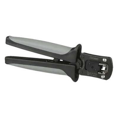 Pinzas Ponchadoras / RJ45 / Cat5e Cat6 Cat6A / 193x19.8x63.5 mm / 7.6x0.8x2.5 in / Negro