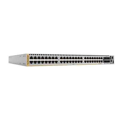 Switch de capa 3 apilable / 48 puertos multigigabit 1G/2.5G/5G/10G RJ45 / 4 puertos QSFP+/QSFP28 40G/100G / Apilamiento hasta 8 unidades