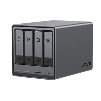 NASync DXP4800 | SO UGOS Pro |  Intel N100 12th Gen Intel® Quad Core™ | 4-Bahias (SATA) hasta 96TB | 2* M.2 SSD hasta 16TB| 8GB DDR5 (Exp. a 16GB) | 2.5Gb Dual Ethernet | HDMI 4K | 2* USB2.0 | 1*USB 3.2Gen | 1* USB 3.2Gen2 | 1*USB-C 3.2Gen2 | SD
