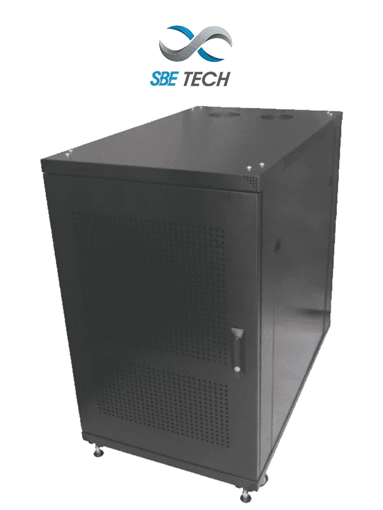SBE TECH GNL20URV600PC - Gabinete de piso de 19", 20 UR, con puerta ventilada. Medidas: 60x60x105 cm (ancho, profundo. alto)