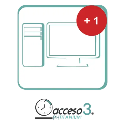 Licencia de Activación Adicional / Software Tiempo y Asistencia / 1 PC Extra o Reemplazo / Compatible con Nómina / Entrega Virtual