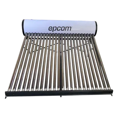 Calentador Solar de Baja Presión / 240 L / 24 Tubos de Vacío / Resistente a Granizo 25 mm / Termotanque Inoxidable Grado Alimenticio / Altura Mínima 1.2 m (3.9 ft)