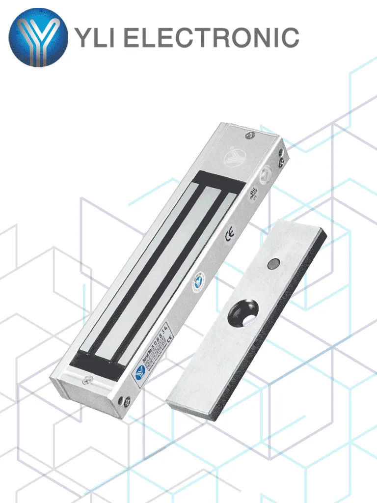Cerradura magnética YLI YM-180N(LED) con indicador LED y 180 kg