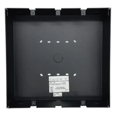Caja de Montaje en Superficie NOTIFIER ABS-TD, color negro, para Anunciador NCD